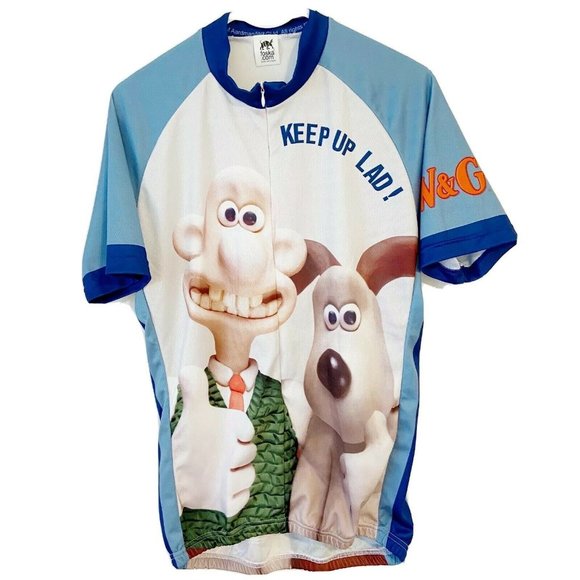 wallace and gromit cycling jersey